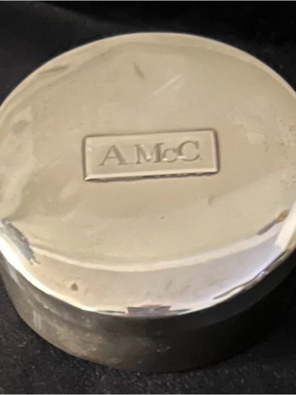 R & B Co Sterling Silver Face Powder Canister (1900-1940) 2650 Patent 135 Grams